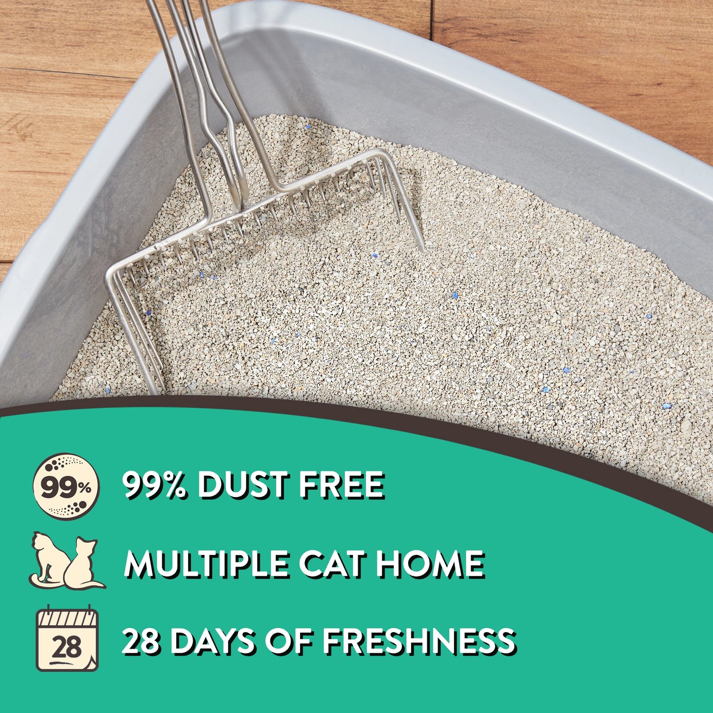 Clumping Clay Cat Litter 4 Pack With Fresh Scent