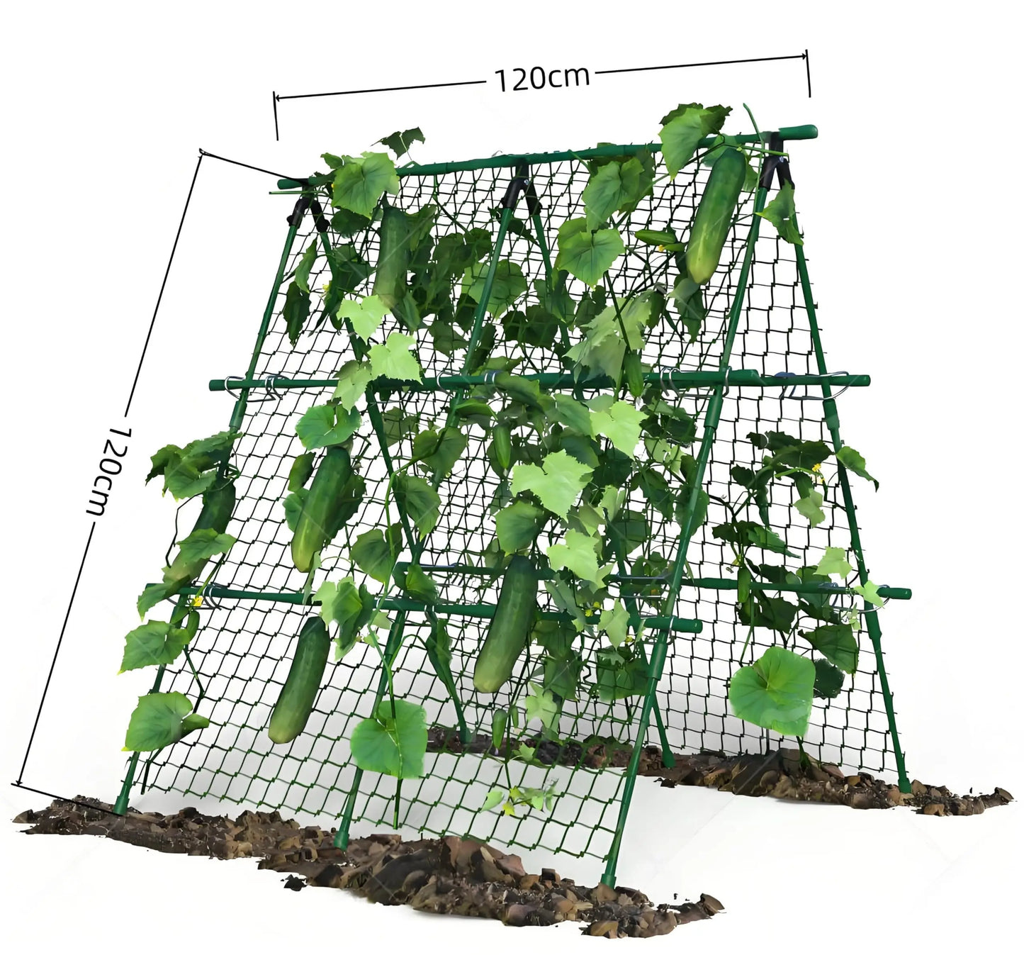 HiMISS Raised Bed Trellis A-Frame Garden Netting for Climbing Vegetables