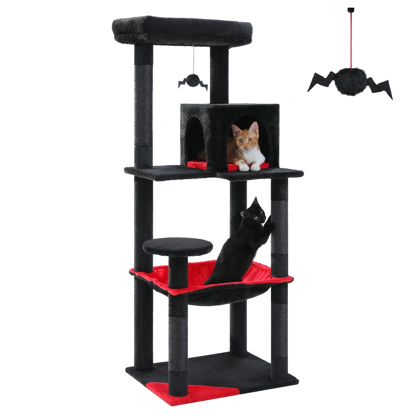 PAWZ Road Five Tier Cat Tree for Indoor Large Cats