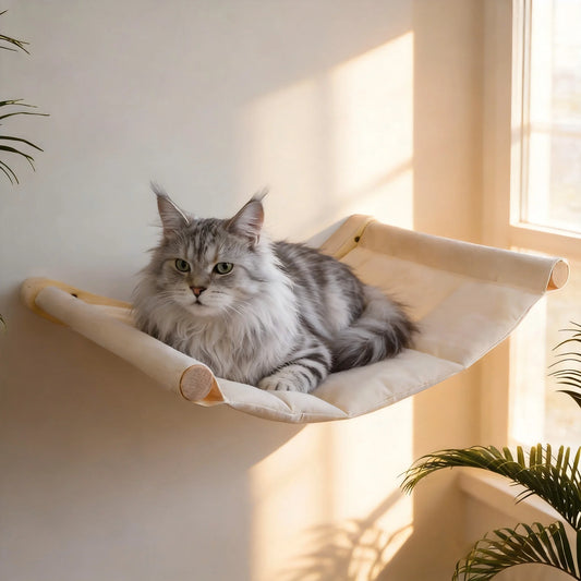 CWV Wall Mounted Cat Hammock Set With Climbing Shelves