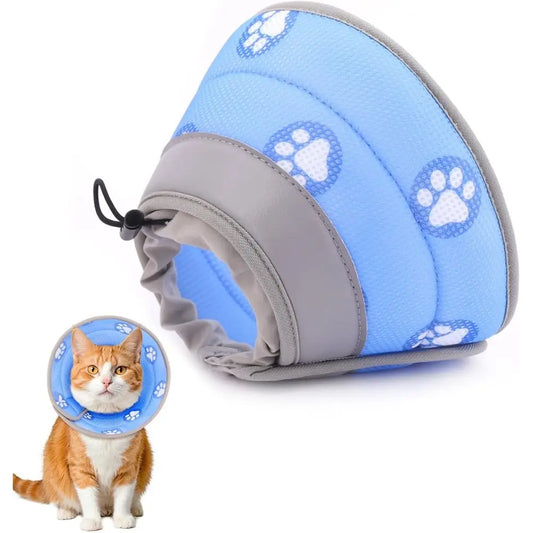 Cat Cone Collar Adjustable Elizabethan Protective Cone For Cats