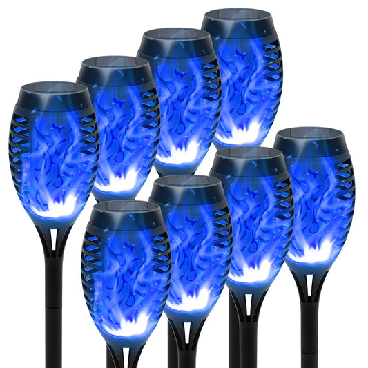 Solar Lights Outdoor Torch Flickering Flame Lawn Decor