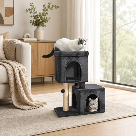 PAWZ Road Cat Tree With Cozy Condos And Scratching Post
