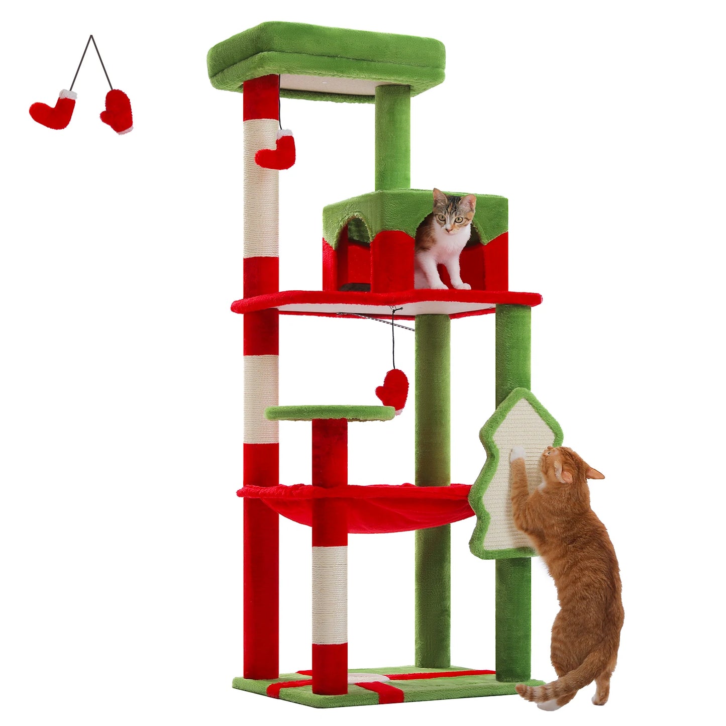 PAWZ Road Five Tier Cat Tree for Indoor Large Cats