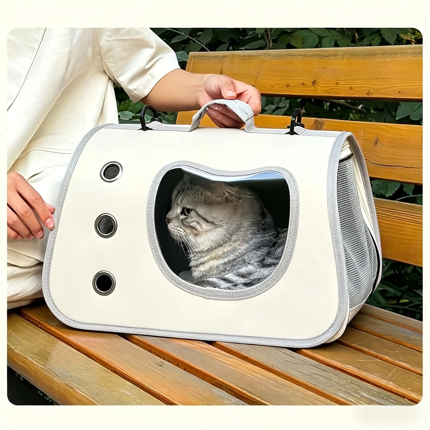 Soft Sided Foldable Pet Carrier Breathable Mesh For Small Pets