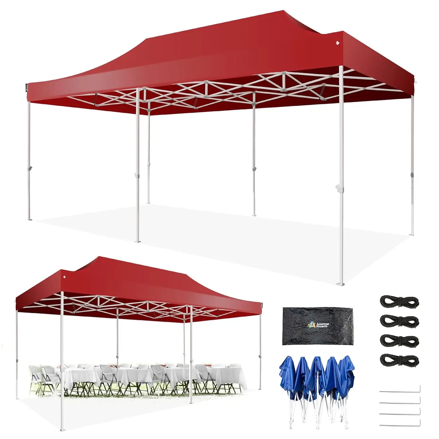 Pop Up Canopy Tent Heavy Duty Portable Outdoor Commercial Shelter