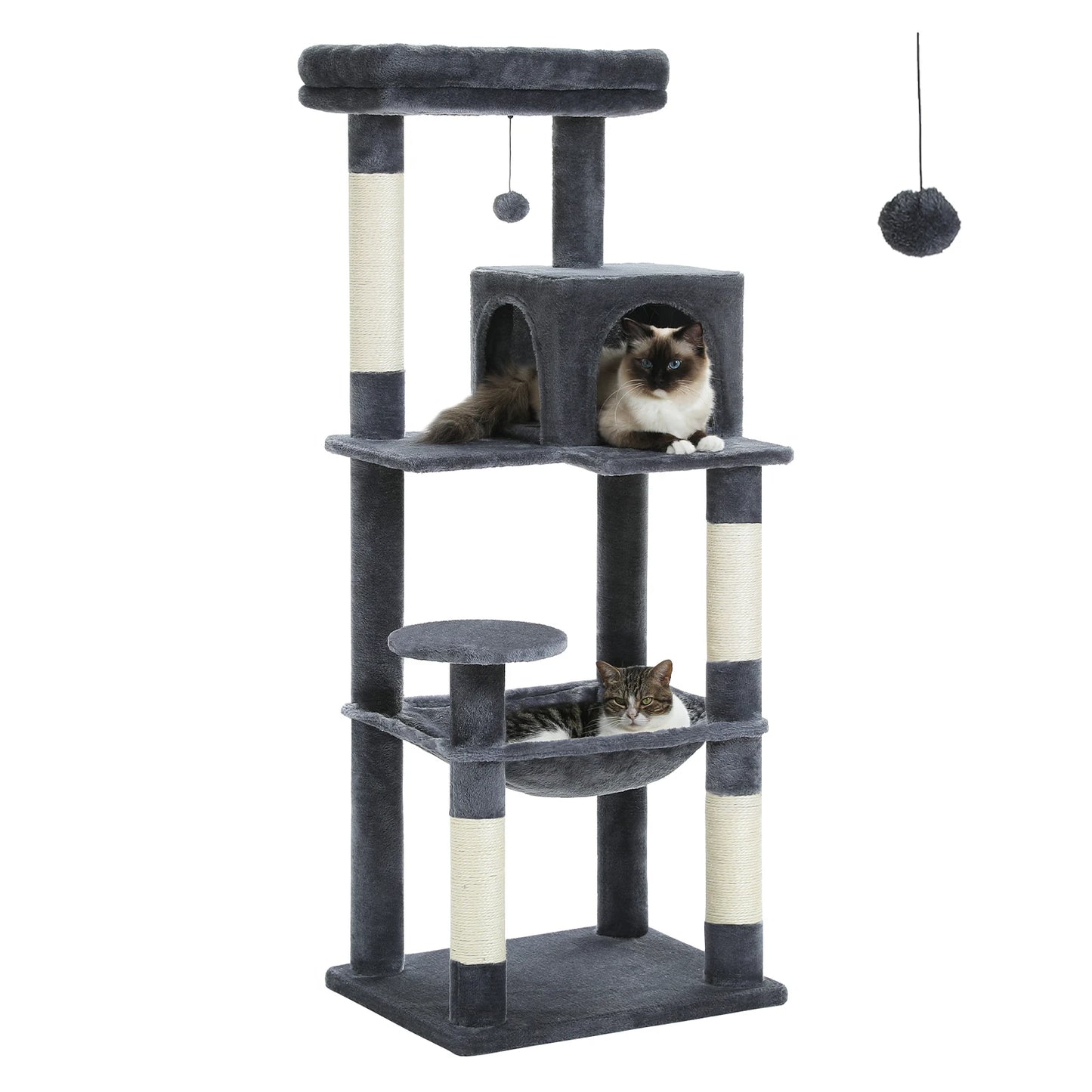 PAWZ Road Five Tier Cat Tree for Indoor Large Cats