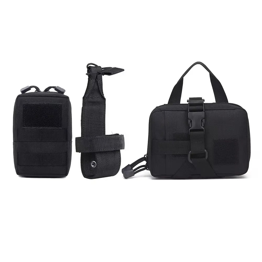 Dog Tactical Bags Set With MOLLE Pouches For Harness Attachments