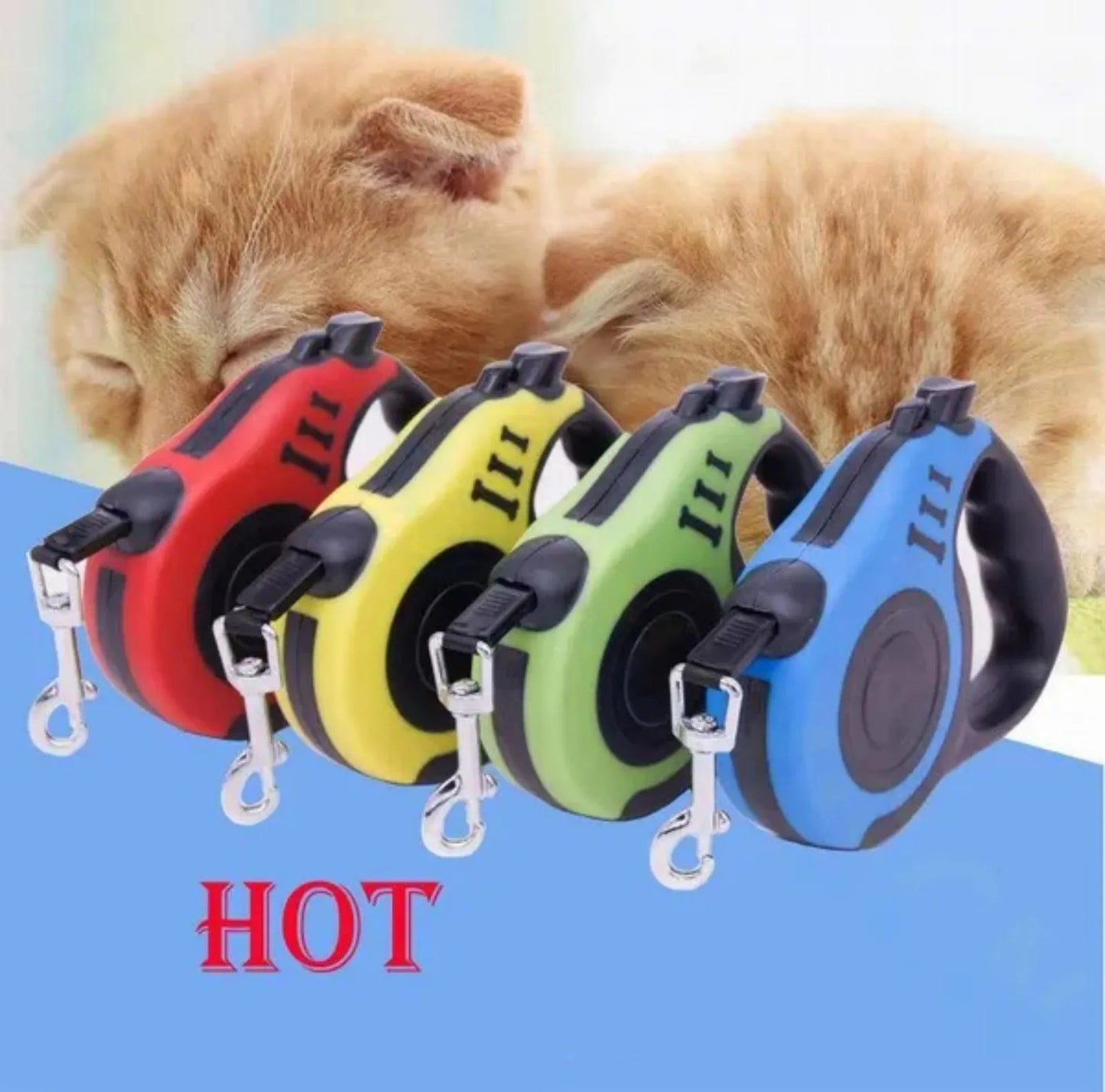 Automatic Retractable Dog Leash With Collar For Walking Pets