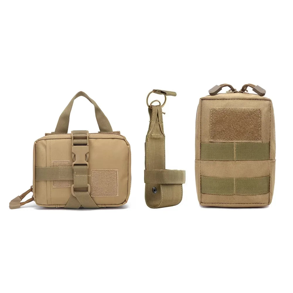 Dog Tactical Bags Set With MOLLE Pouches For Harness Attachments