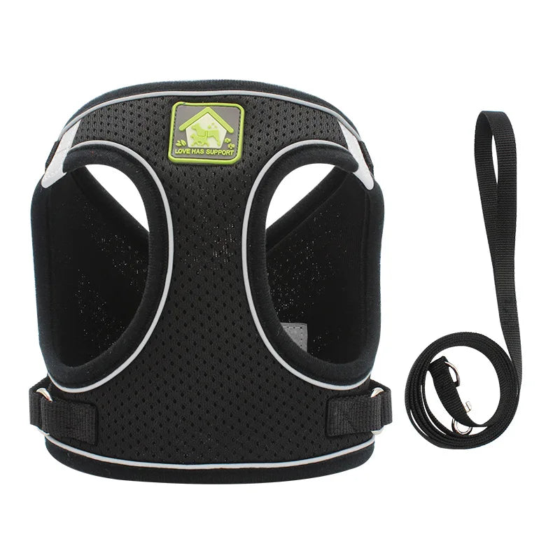Dog Harness Vest Reflective Breathable Polyester For All Dogs