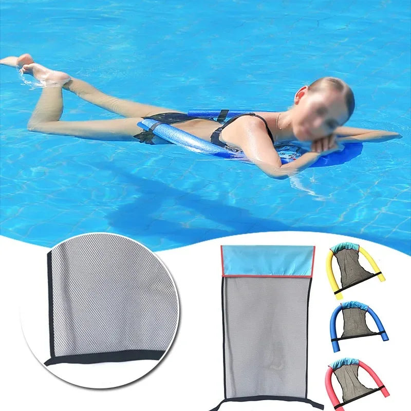 2024 Swimming Pool Mat Inflatable Floating Ring Hammock Water Pool Mattress Float Lounger Toys Swimming Pool Chair Swim Ring Bed