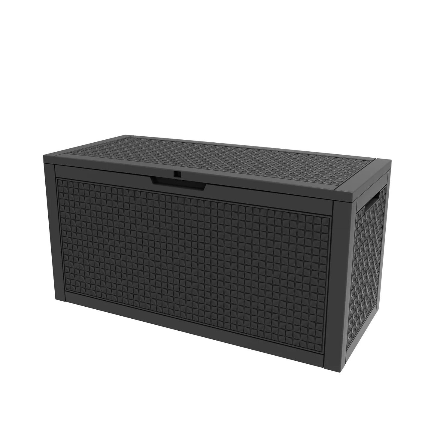 Lockable Resin Deck Box For Patio Furniture And Tools Storage