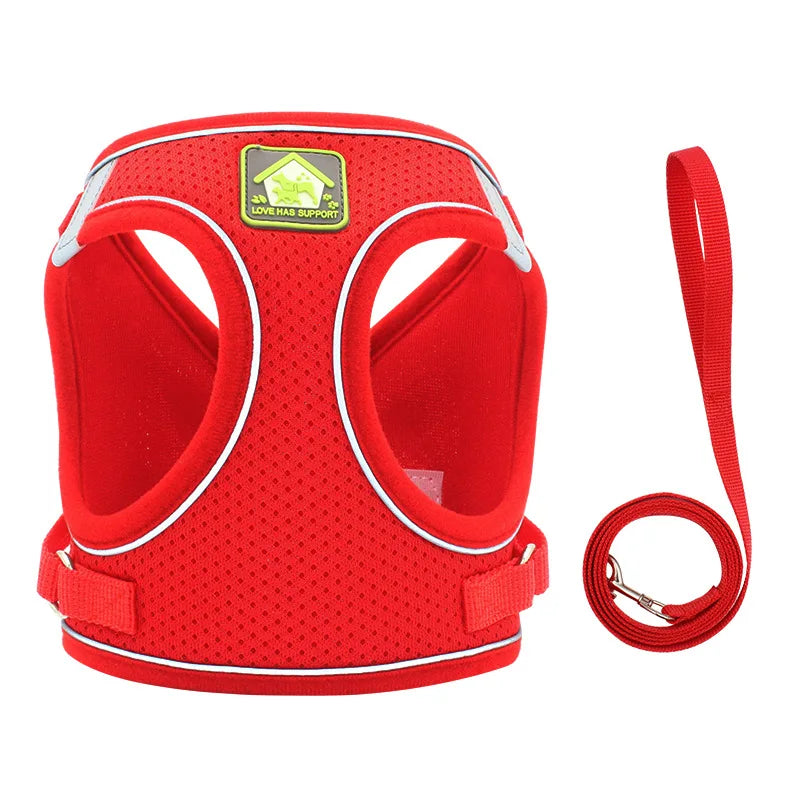 Dog Harness Vest Reflective Breathable Polyester For All Dogs