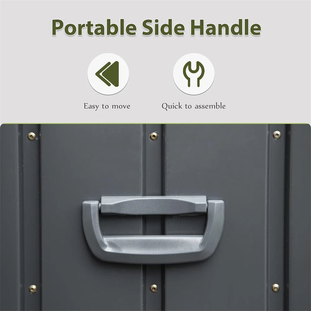 Outdoor Waterproof Storage Deck Box Lockable For Garden Tools Cushions