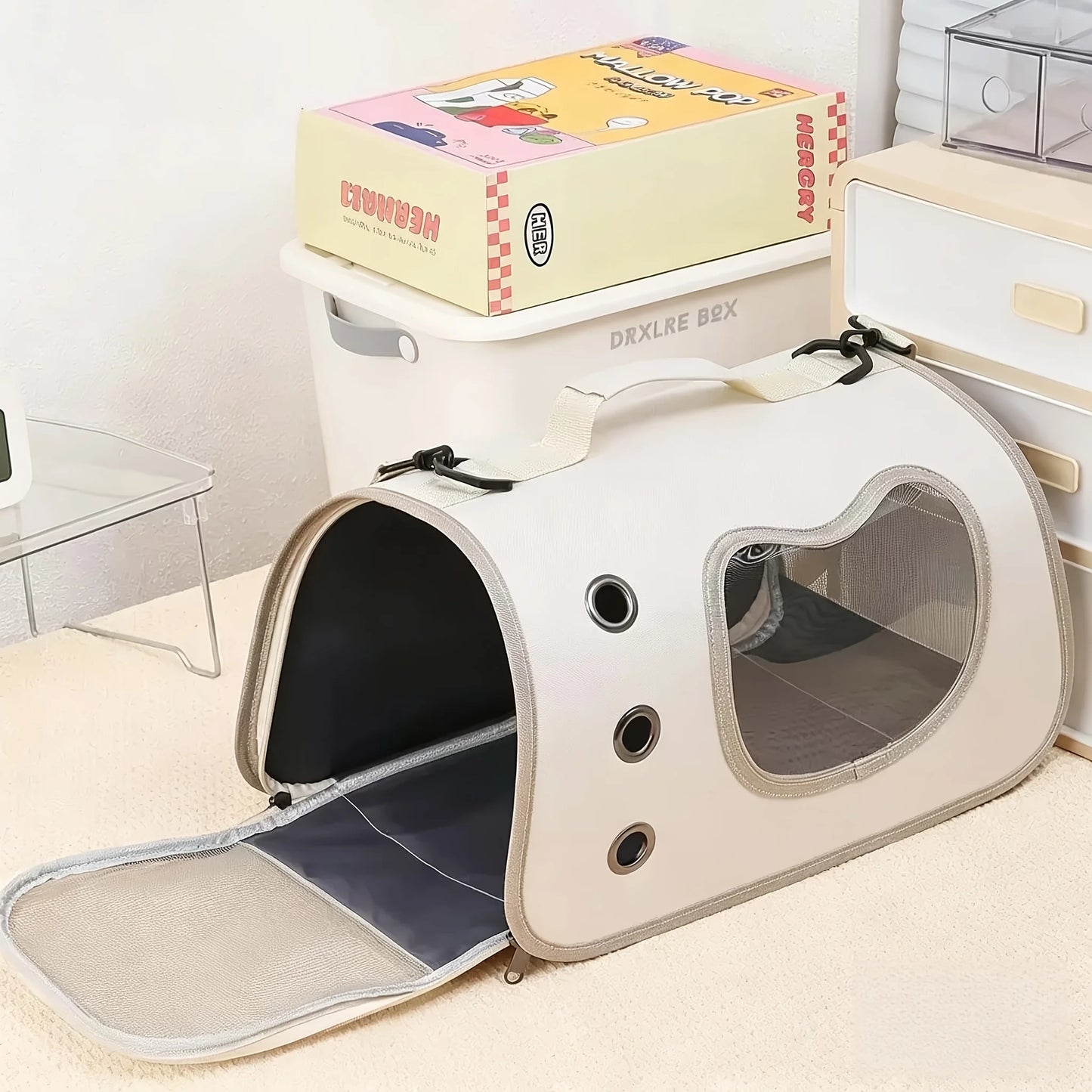 Soft Sided Foldable Pet Carrier Breathable Mesh For Small Pets