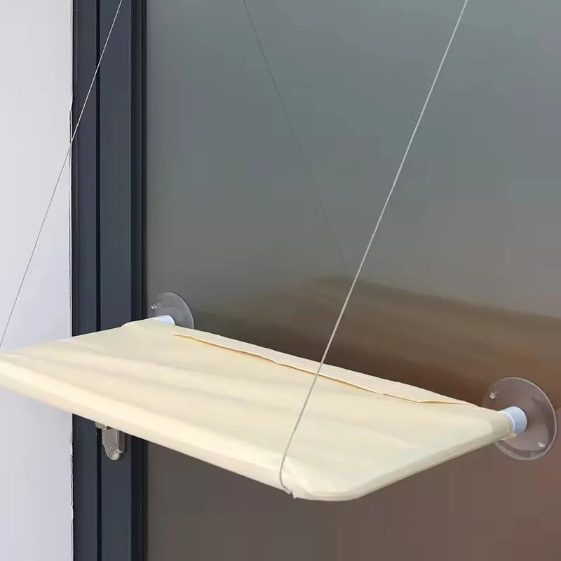 Ultra Soft Cat Window Hammock Bed Securely Mounted Space Saving Perch