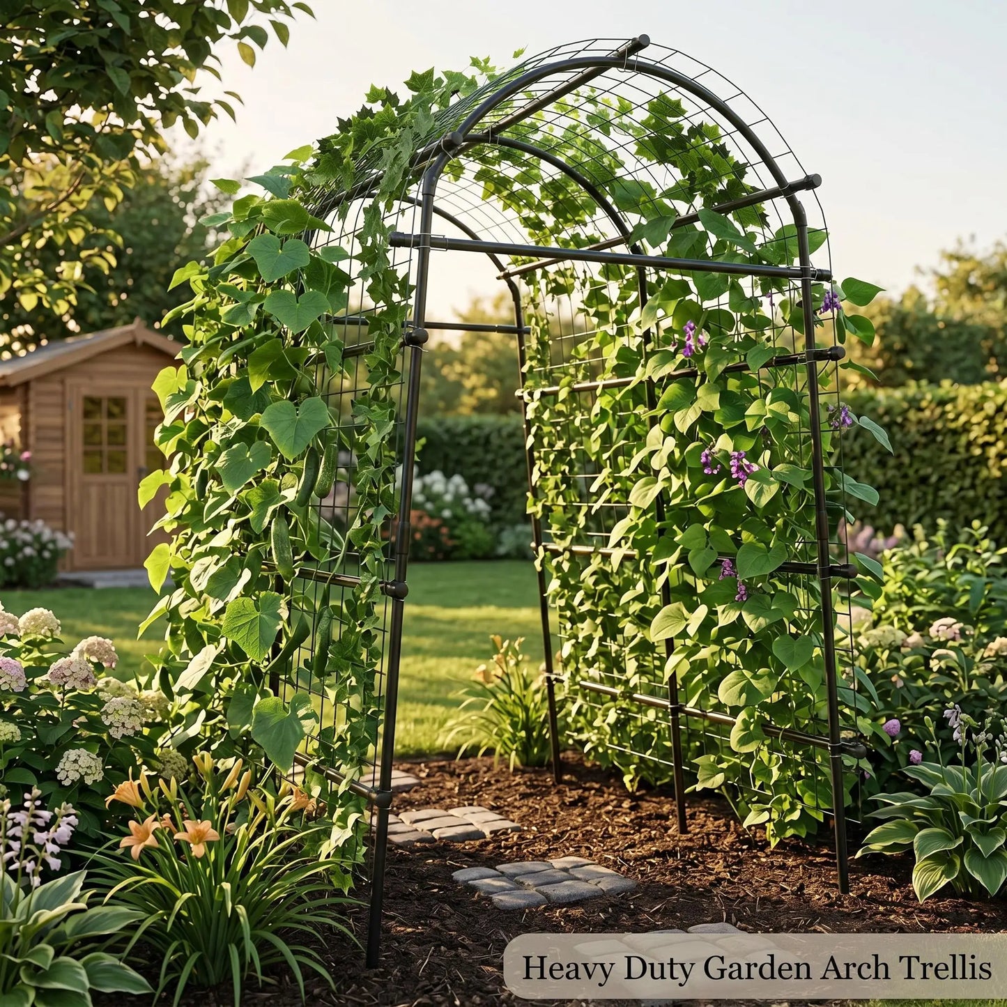 Cucumber Trellis For Raised Bed U Shape Garden Climbing Plants
