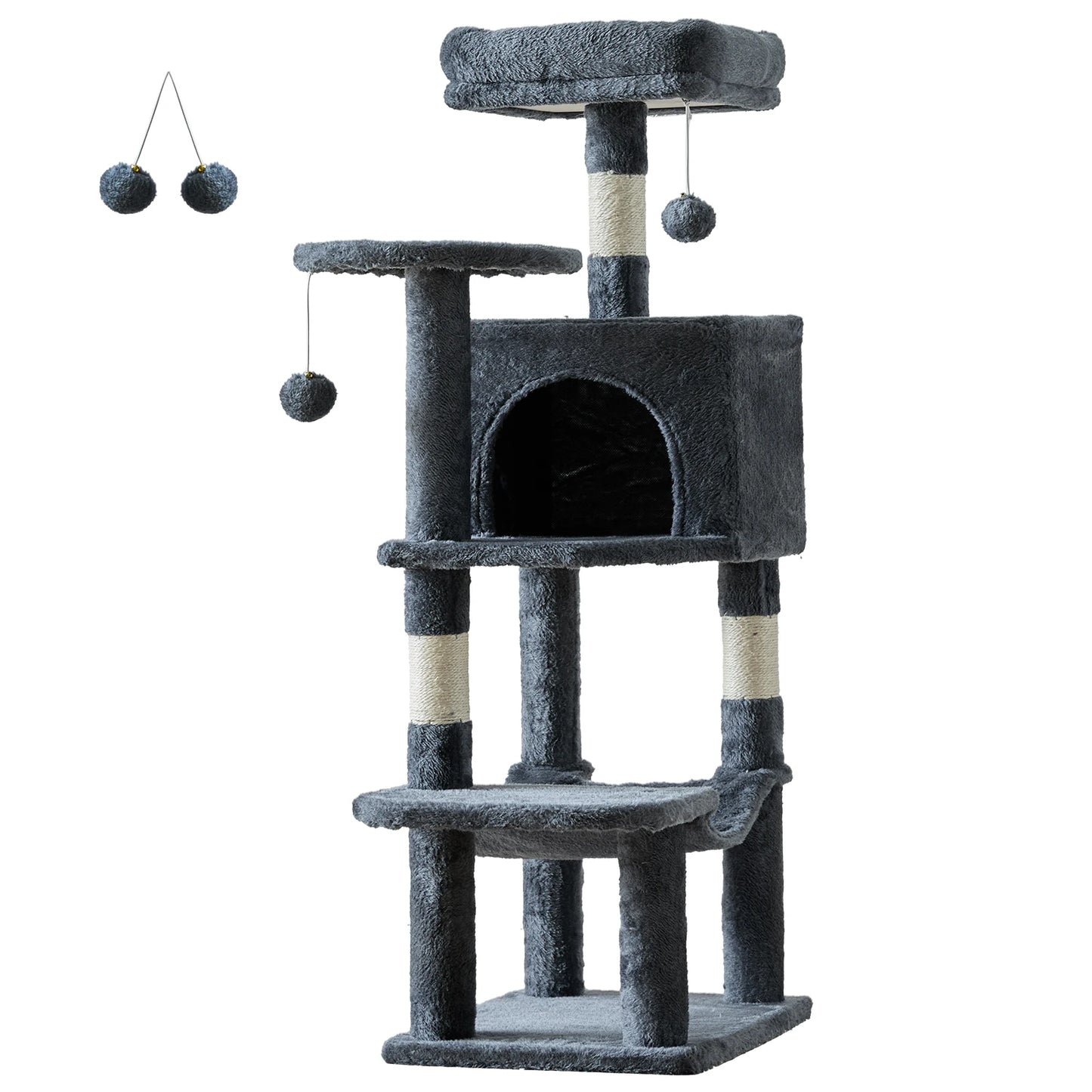 JHK Cat Tree Tall Multi Level Climbing Tower for Cats