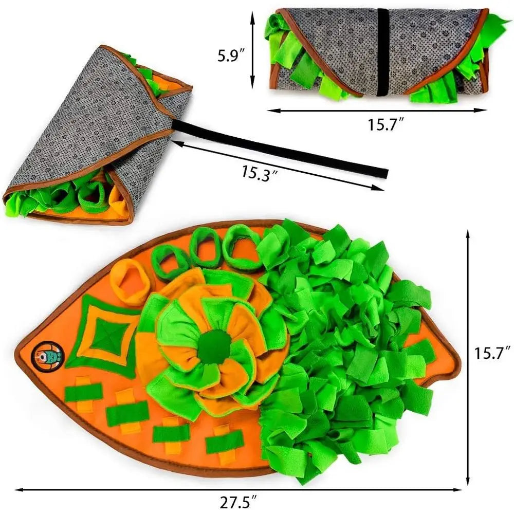 Snule Mat for Dogs, Dog Cats Nosework Feeding Mat, Pet Interactive Dog Puzzle Toys Encourages Natural Foraging Skills or Trainin
