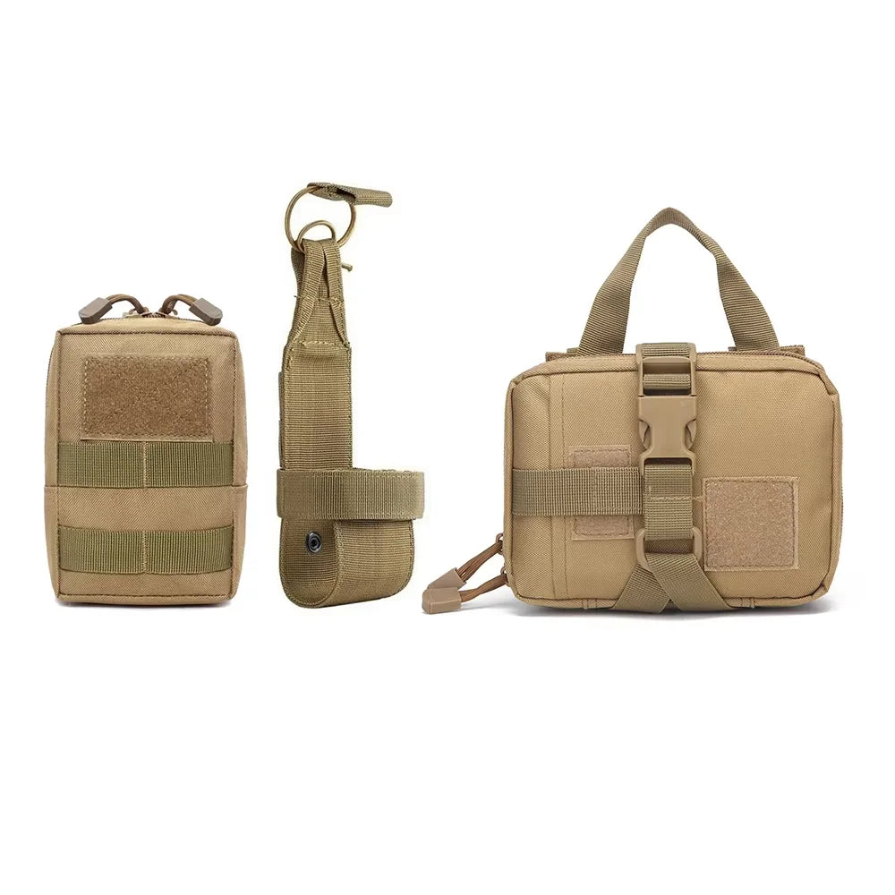 Dog Tactical Bags Set With MOLLE Pouches For Harness Attachments
