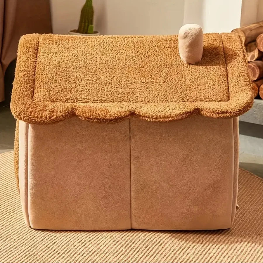 Foldable Pet House Removable Washable Bed for Cats and Dogs