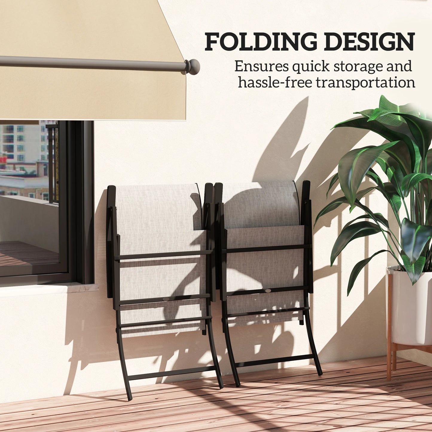 Folding Patio Chairs Set Of 2 Portable Camping Chairs