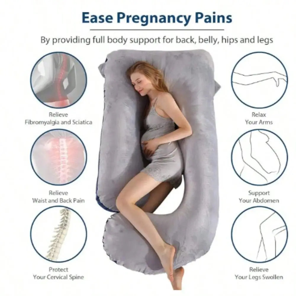 Pregnant Woman Waist Pillow Memory Foam U Shape Support Cushion