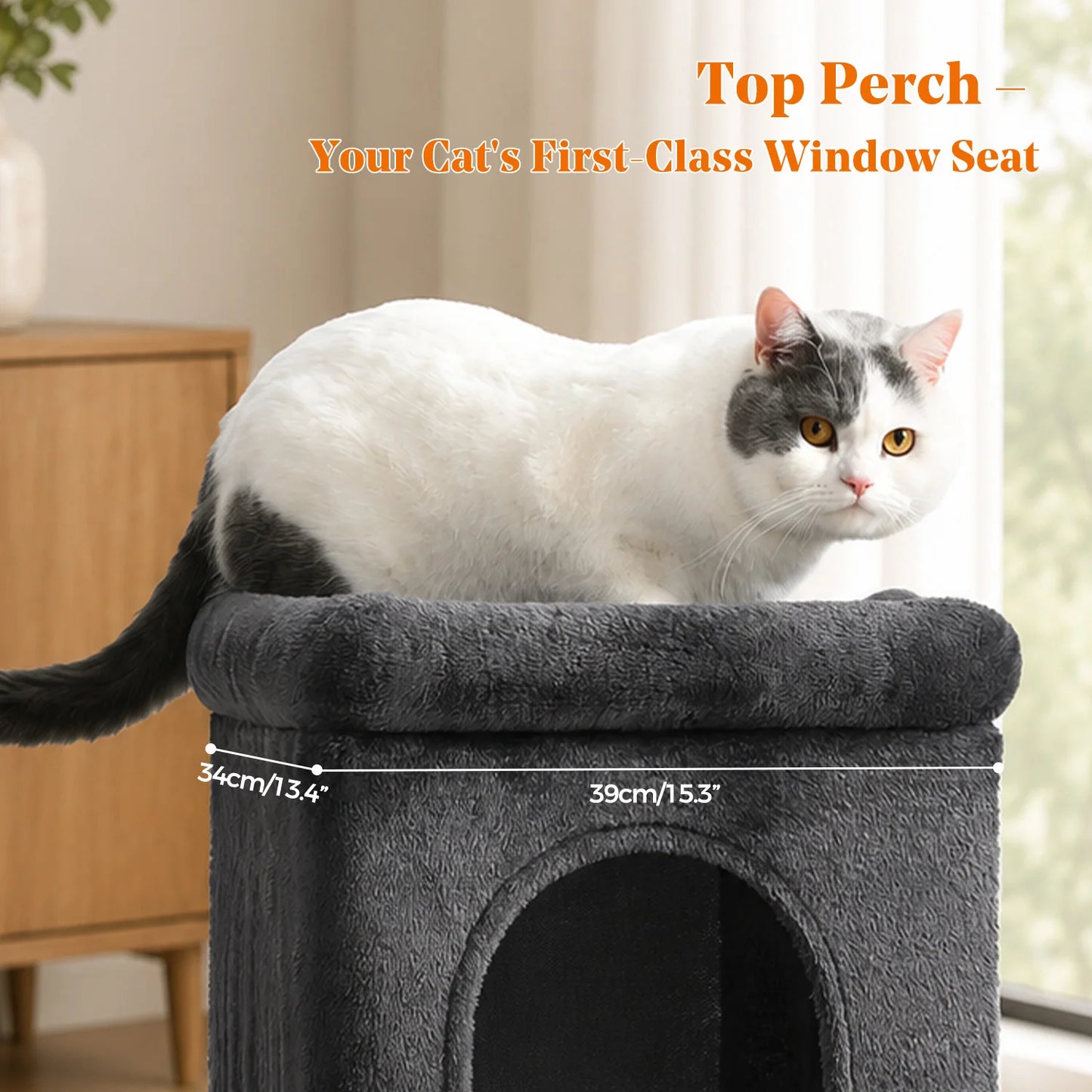 PAWZ Road Cat Tree With Cozy Condos And Scratching Post