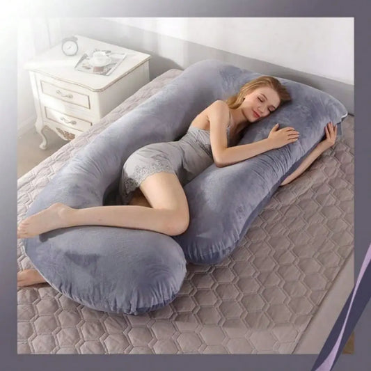 Pregnant Woman Waist Pillow Memory Foam U Shape Support Cushion
