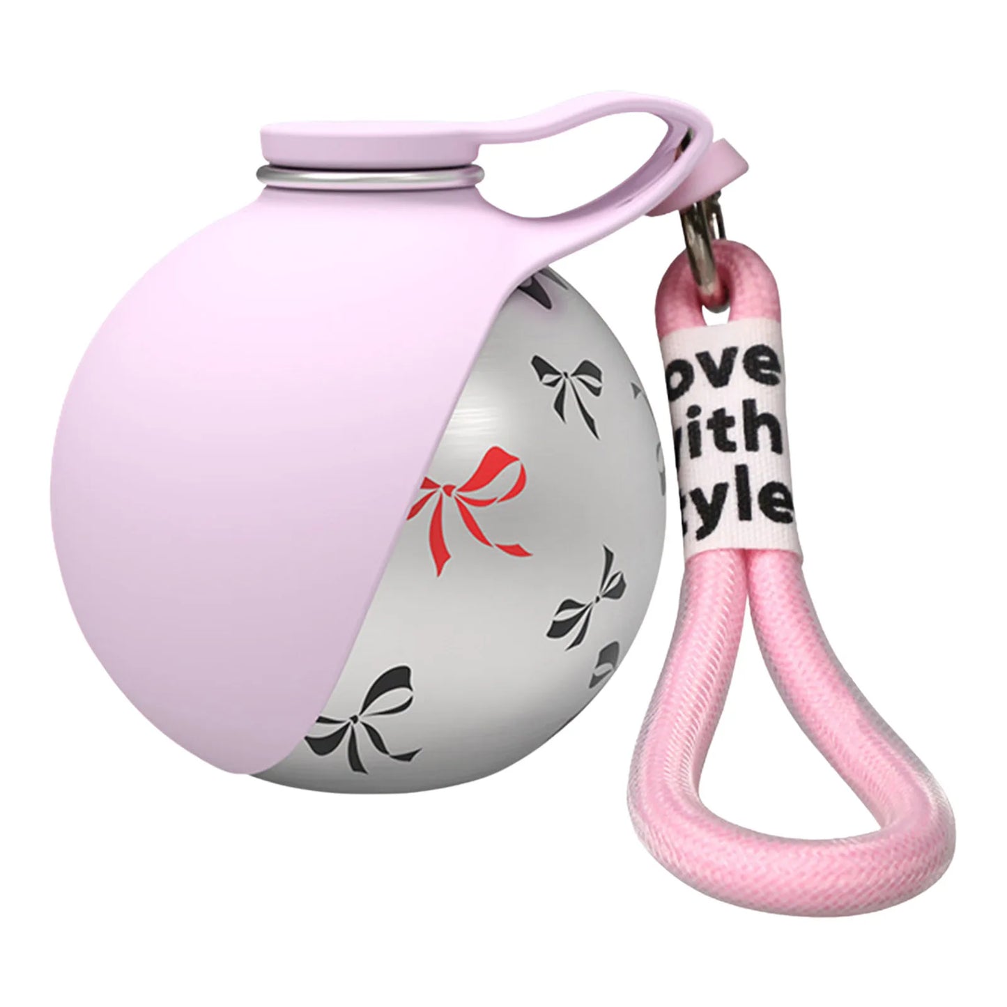 Portable Dog Water Bottle With Silicone Bowl Stainless Steel