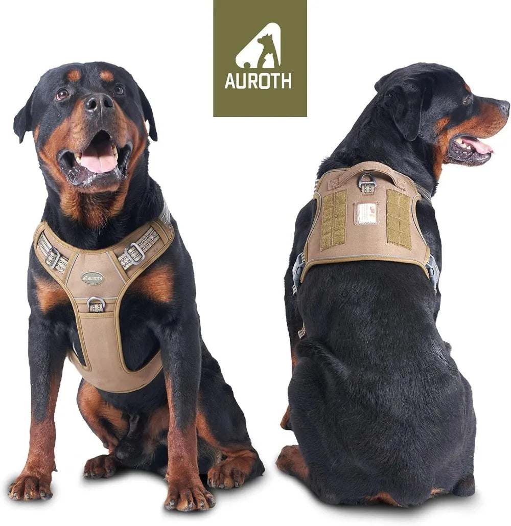 Tactical No Pull Dog Harness For Large Breeds Reflective Vest