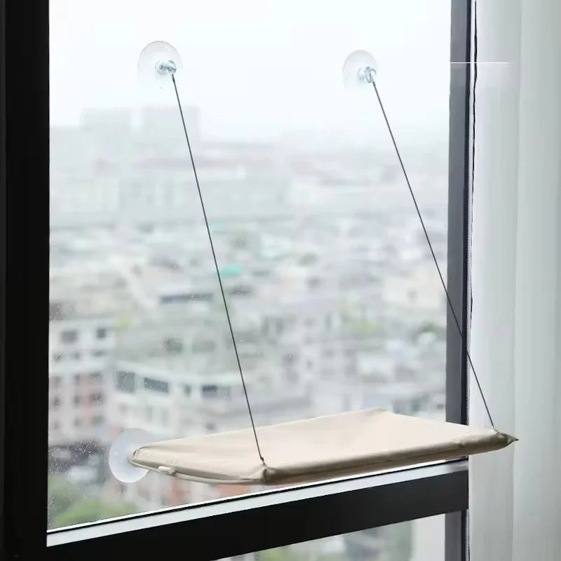 Ultra Soft Cat Window Hammock Bed Securely Mounted Space Saving Perch