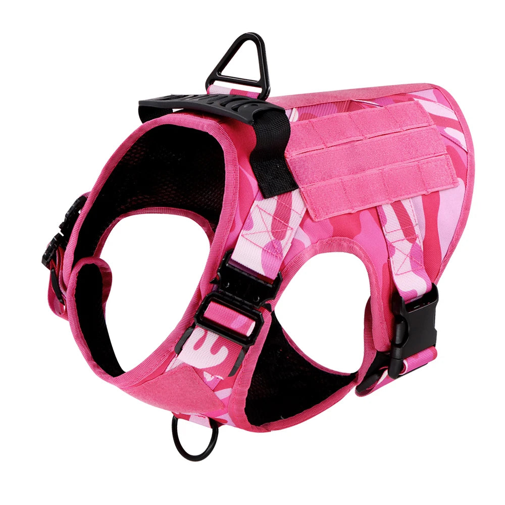 Military Camouflage Dog Harness German Shepherd Adjustable Tactical Vest