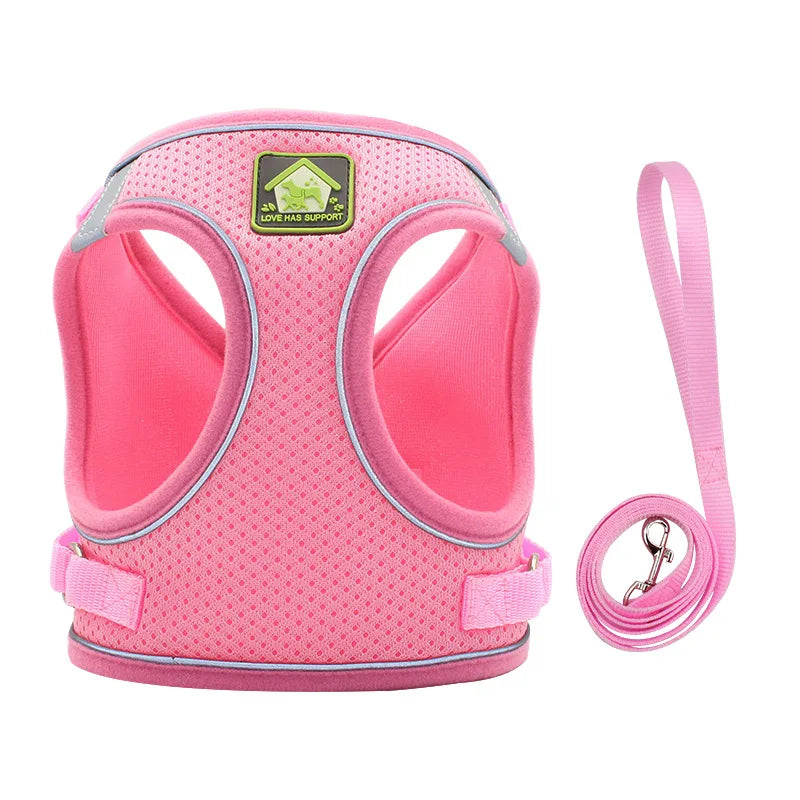 Dog Harness Vest Reflective Breathable Polyester For All Dogs