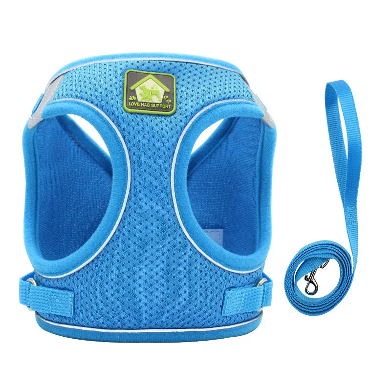 Dog Harness Vest Reflective Breathable Polyester For All Dogs