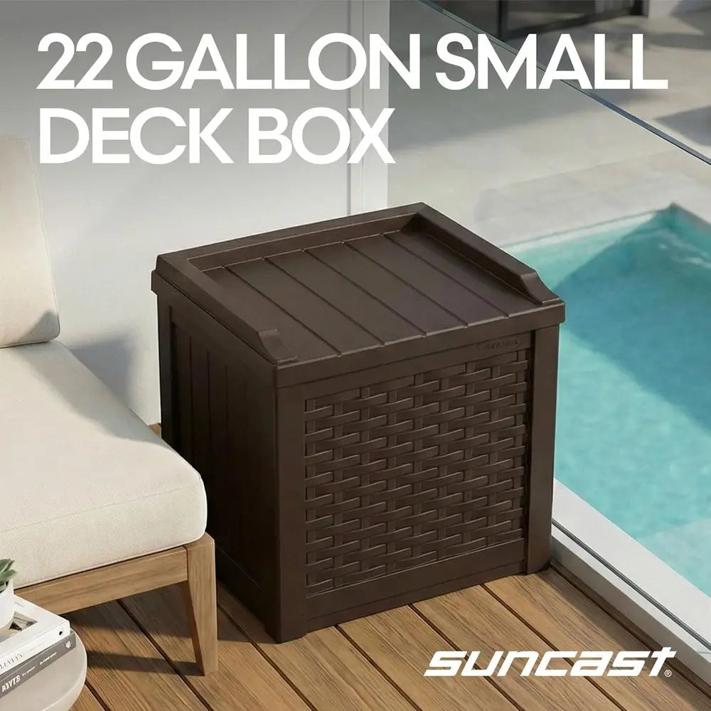 Outdoor Deck Storage Box Weather Resistant Patio Bin Cushions and Tools