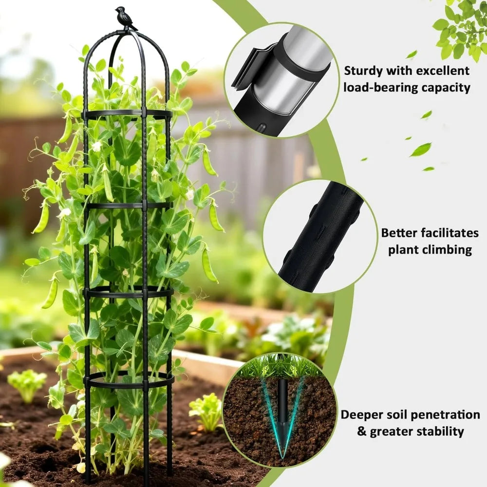 Rustproof Metal Garden Trellis For Tomatoes Roses Grapes Cucumbers