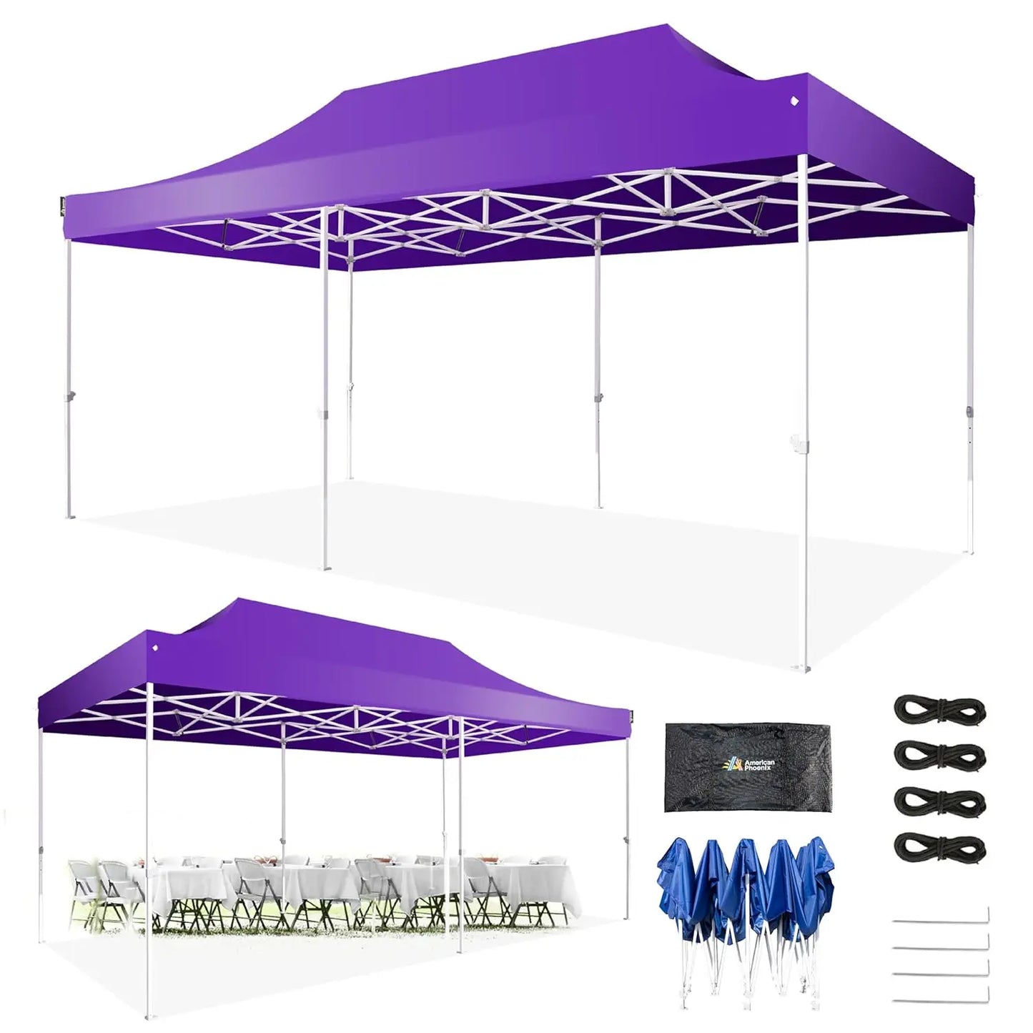 Pop Up Canopy Tent Heavy Duty Portable Outdoor Commercial Shelter