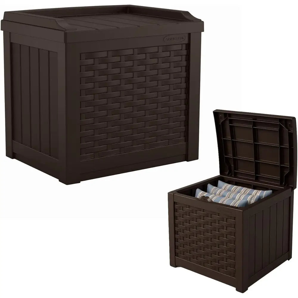 Outdoor Deck Storage Box Weather Resistant Patio Bin Cushions and Tools