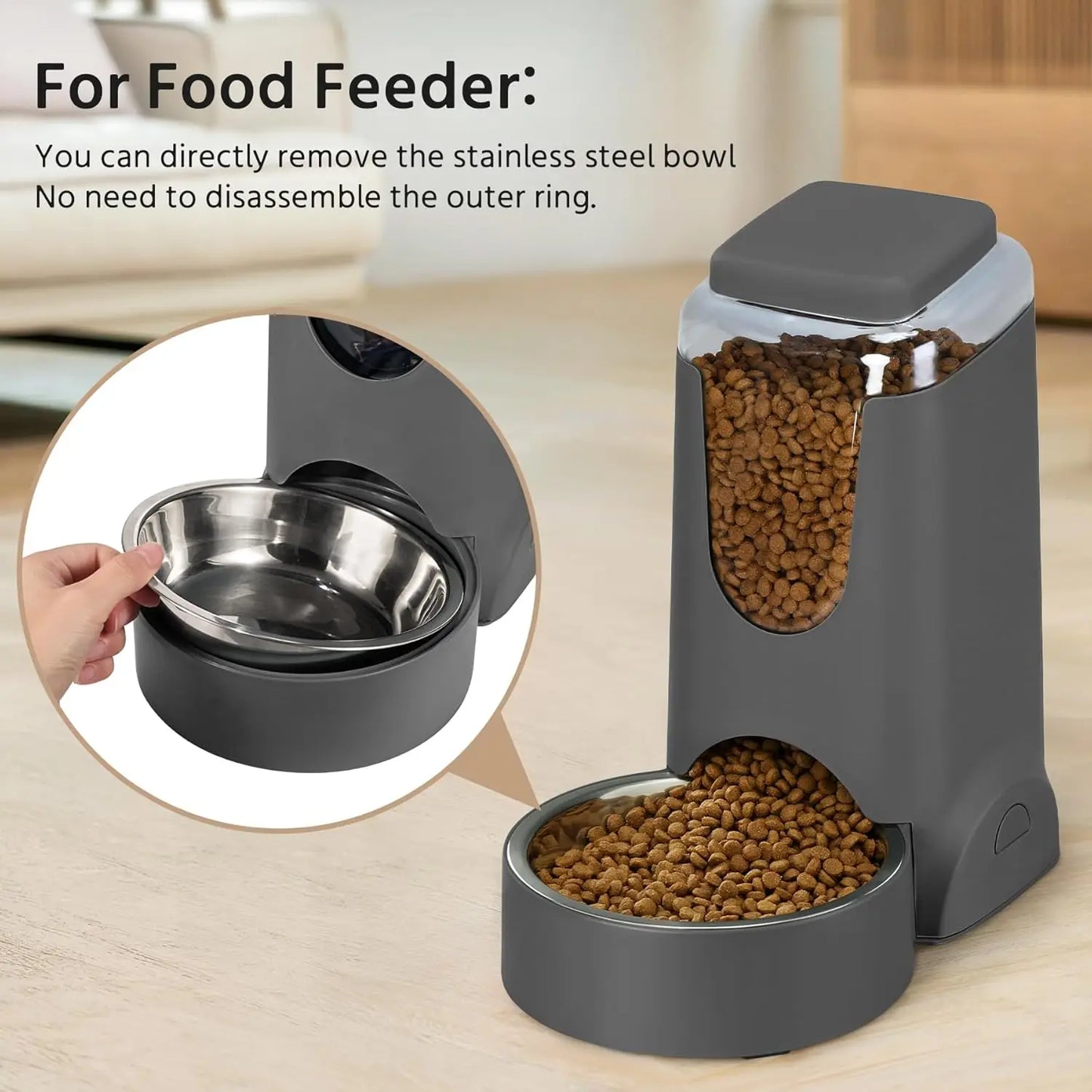 2 Pack Automatic Cat Feeder And Water Dispenser For Pets