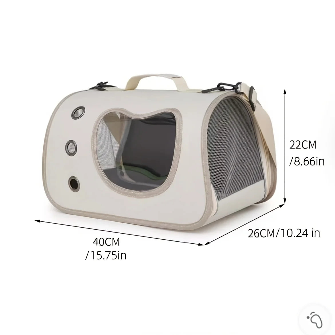 Soft Sided Foldable Pet Carrier Breathable Mesh For Small Pets