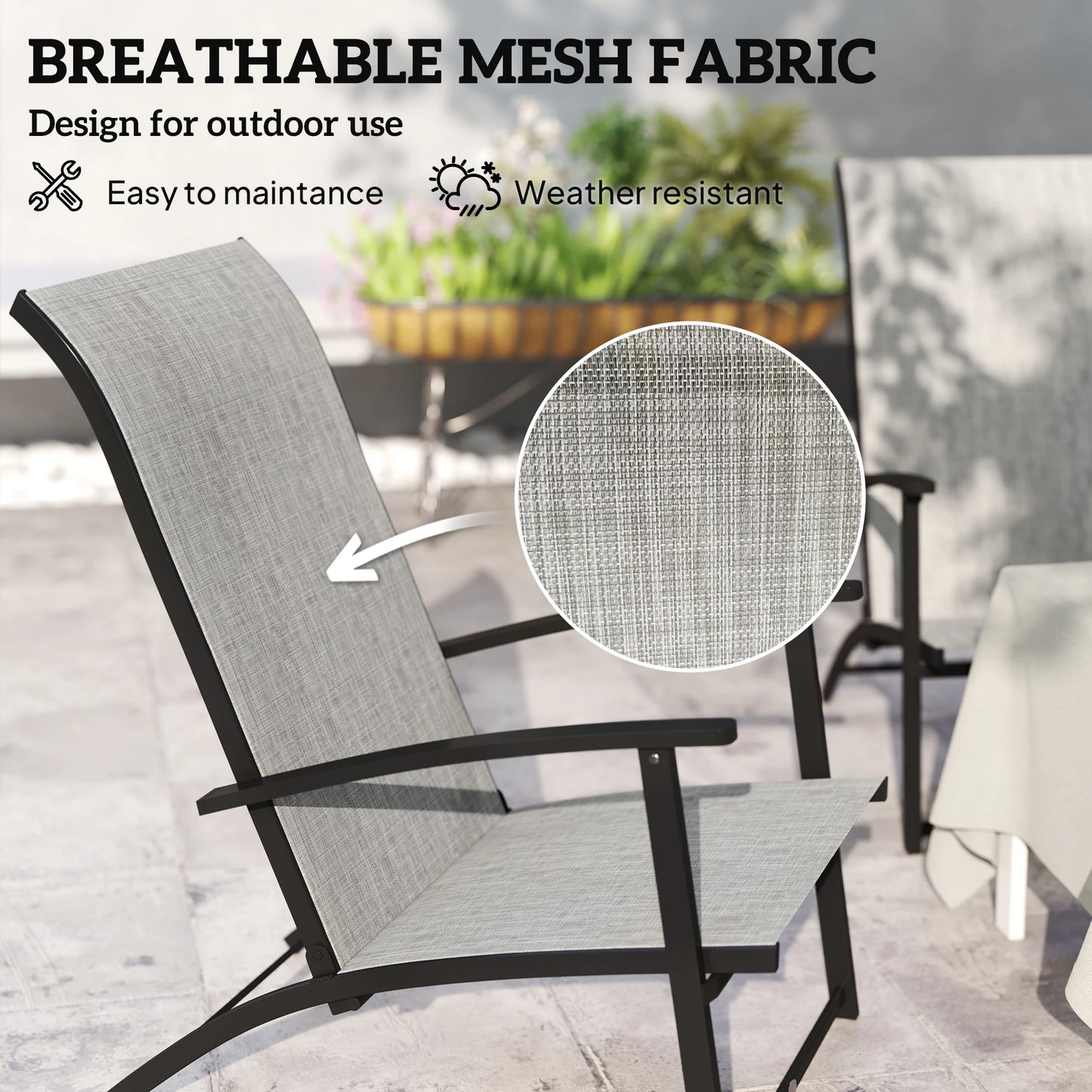 Folding Patio Chairs Set Of 2 Portable Camping Chairs
