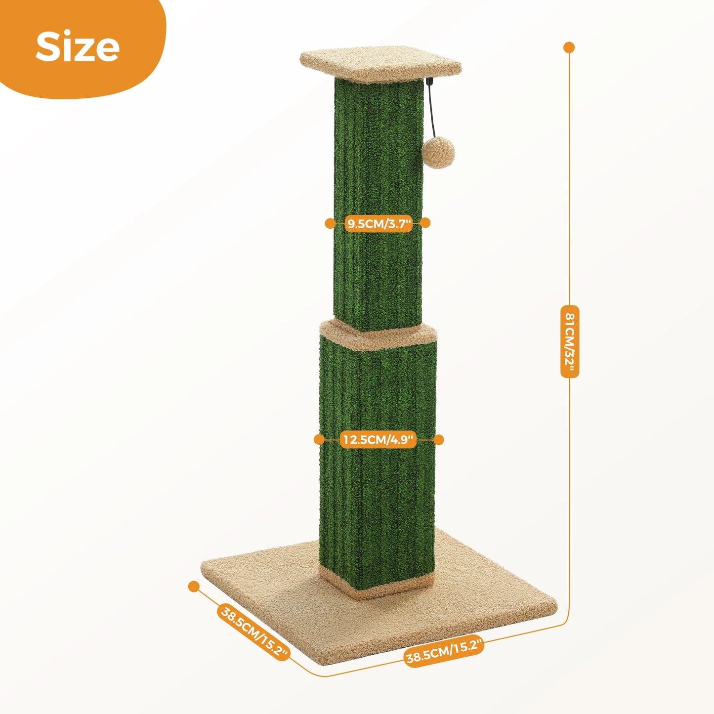 PAWZ Road Cat Scratching Post For Indoor Cats Durable Toy