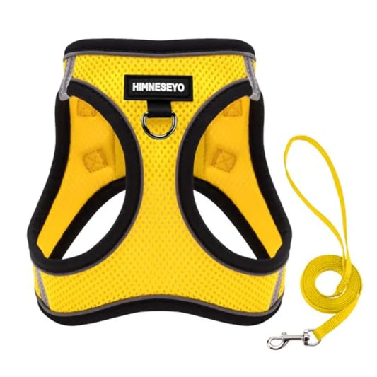 Dog Harness And Leash Set No Pull Reflective Breathable Vest