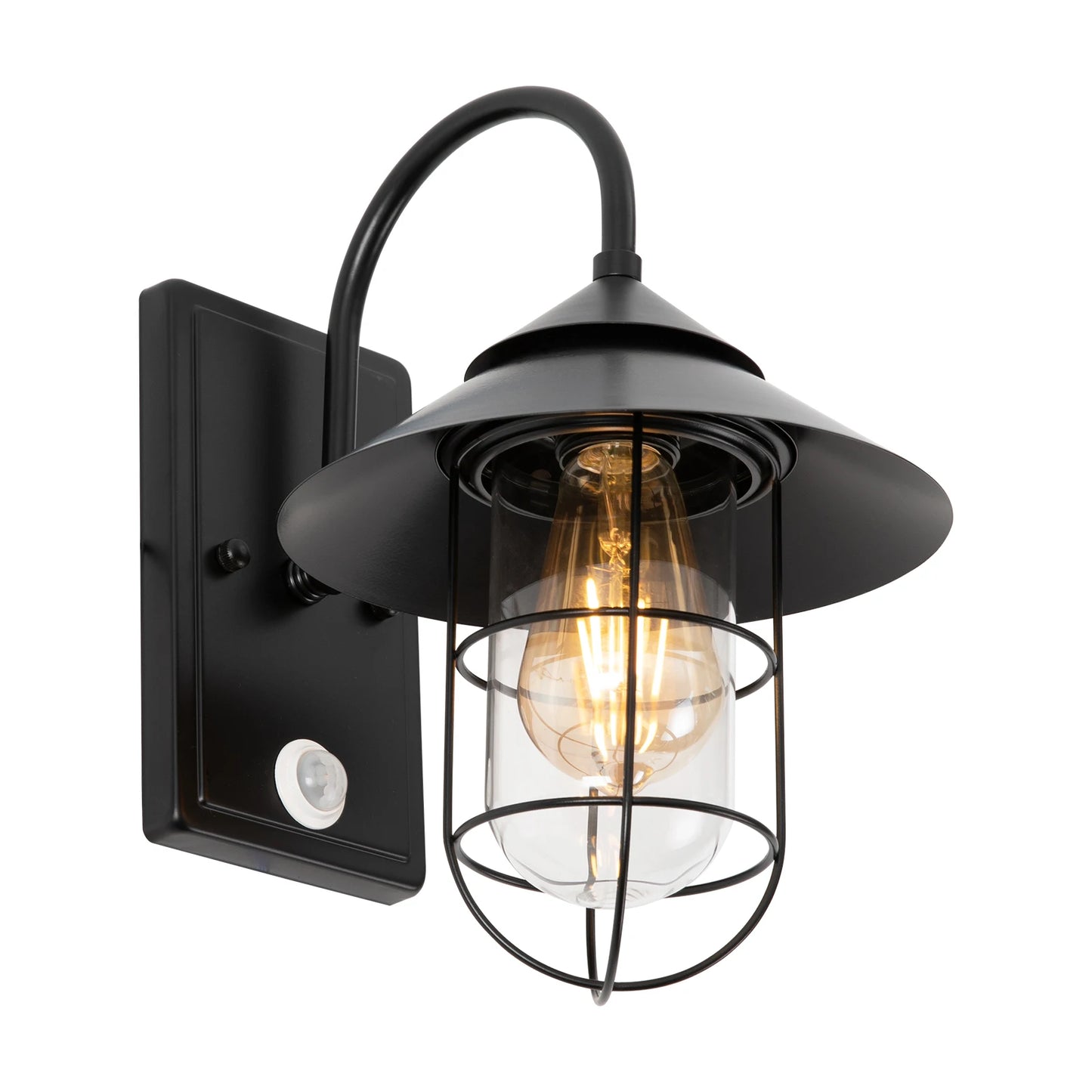 Bymaocar Retro Motion Sensor Wall Lamp Sconce E26 Base