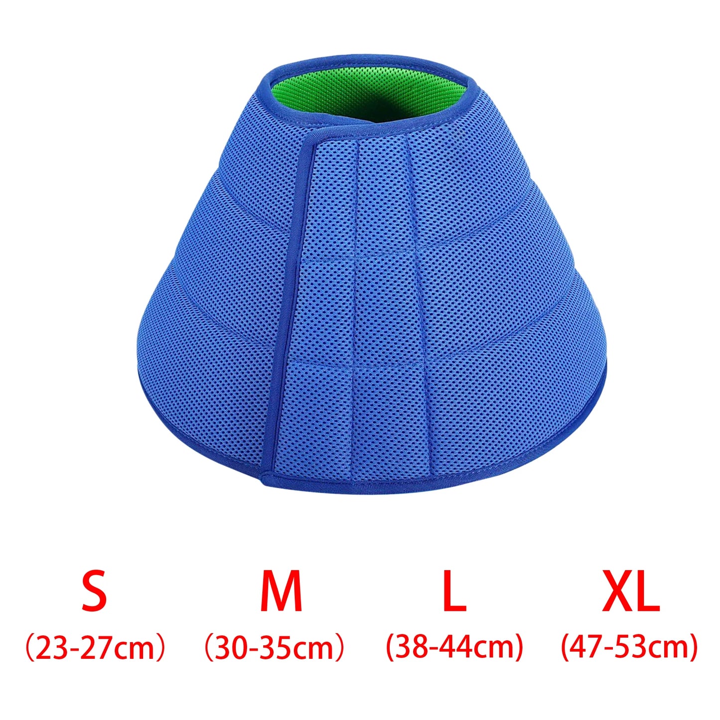 Dog Recovery Cone Collar For Surgery Protection Breathable Polyester