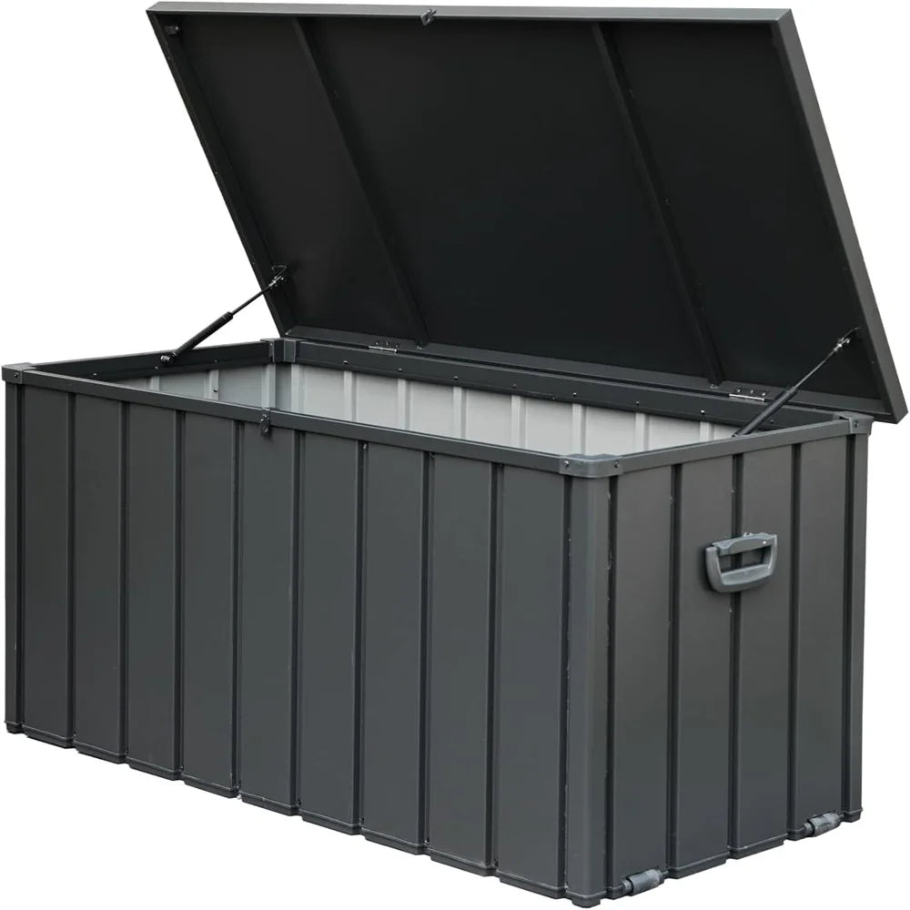 Outdoor Waterproof Storage Deck Box Lockable For Garden Tools Cushions
