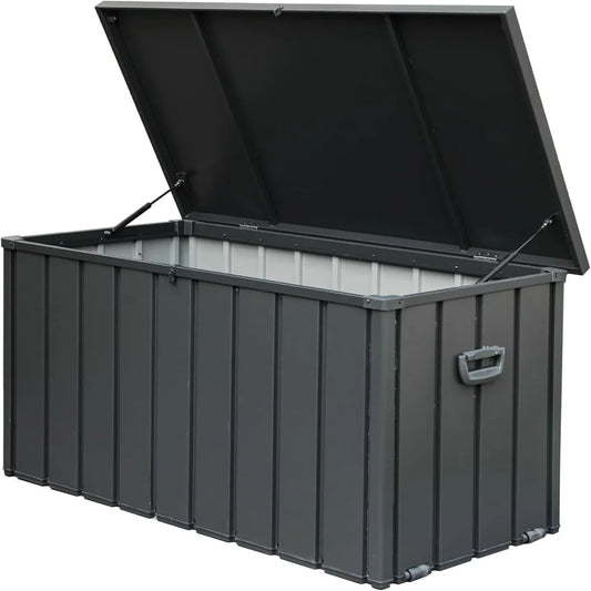 Outdoor Waterproof Storage Deck Box Lockable For Garden Tools Cushions