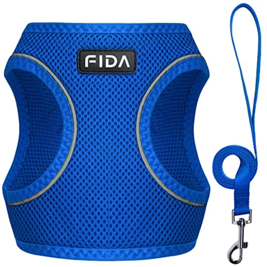 Comfy Dog Harness With Leash Escape Proof Breathable Mesh Vest